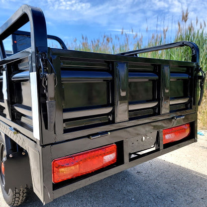 Electric Powered Cargo Truck 1000 Watt Motorized Utility Offroad Vehicle 3 Wheel Trike Bicycle Scooter - Black