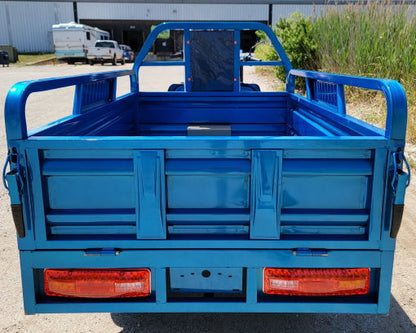 Electric Powered Cargo Truck 1000 Watt Motorized Scooter Moped Truck 3 Wheel Trike Bicycle Scooter - BLUE