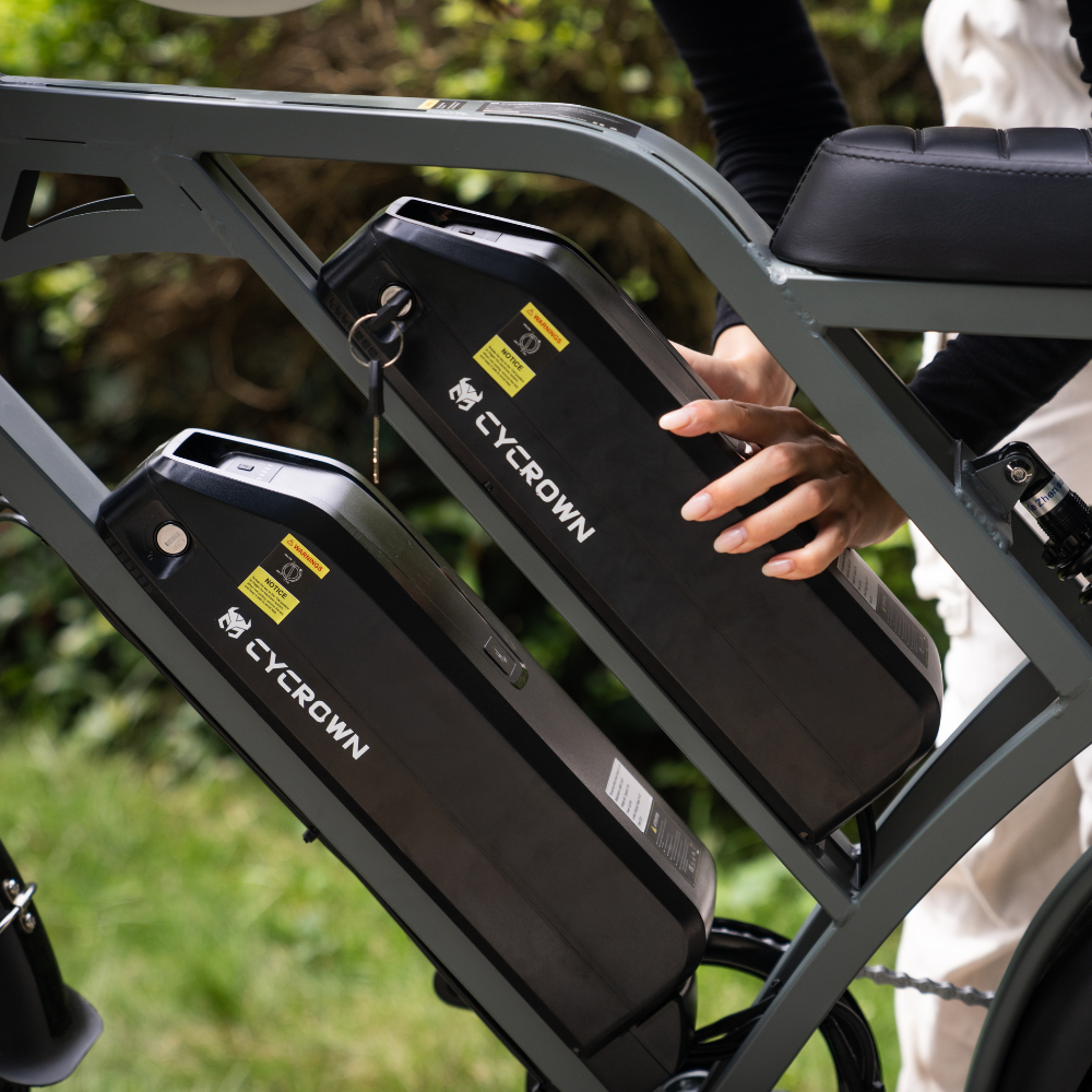Cycrown CycHunter/CycHunter 2.0 -  48V 13Ah 1000W/1500W peak Class 3 Moped-Style Electric Bike - Full Suspension, Shimano 7-Speed - 100% Financing Available!