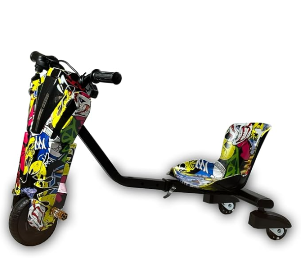 Kids Electric Ride-On Drifting Trike With music 360° Spin Age 3-7