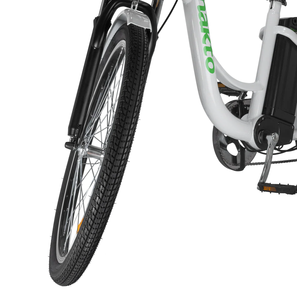 NAKTO CAMEL 2 Step-Thru 26" - 48V,  10Ah, 500W Hub Motor Electric Cruiser Bike - 100% Financing Available! White