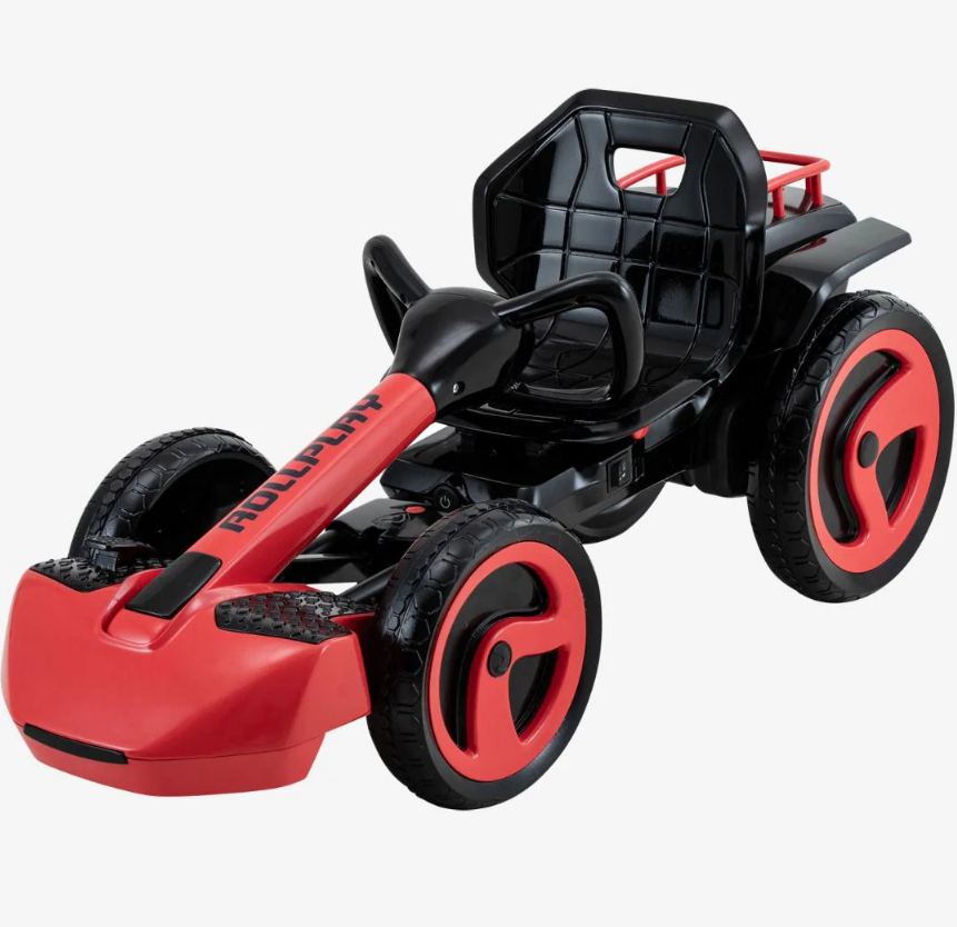 Rollplay FLEX Kart XL – Foldable Electric Go-Kart for Kids Age 3+