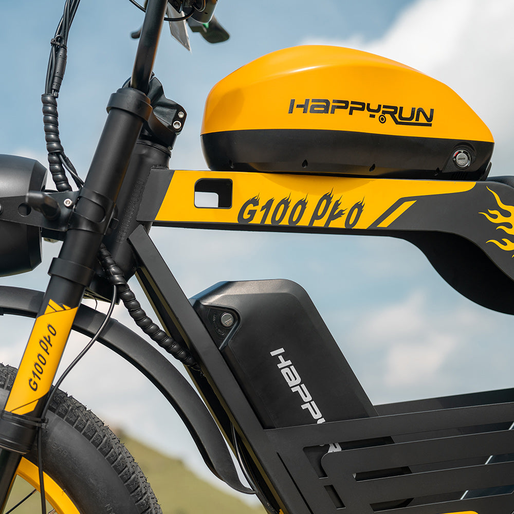 HappyRun | G100 Pro Electric Bike 6000W Dual Battery, 72V Power