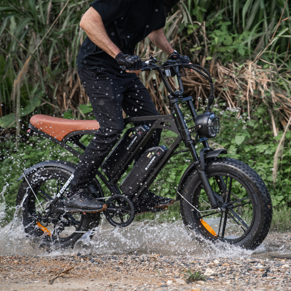 Cycrown CycHunter/CycHunter 2.0 -  48V 13Ah 1000W/1500W peak Class 3 Moped-Style Electric Bike - Full Suspension, Shimano 7-Speed - 100% Financing Available!
