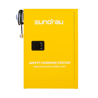 Eunorau | Safety Charging Station 12 Gallon with 1 Smoke Alarm, 6 Charging Ports | BTCC01245