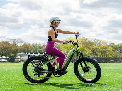 Velowave Grace 2.0 Step-Thru Electric Fat Tire Commuter E-Bike - 48V 20Ah  750W, 28MPH, Range 80 Miles, Torque Sensor, Dual Hydraulic Brakes, Hydraulic Suspension - 100% Financing Available!