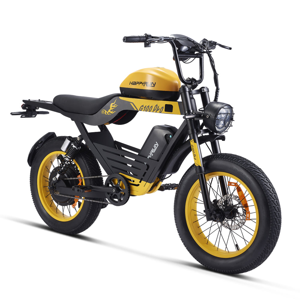 HappyRun | G100 Pro Electric Bike 6000W Dual Battery, 72V Power