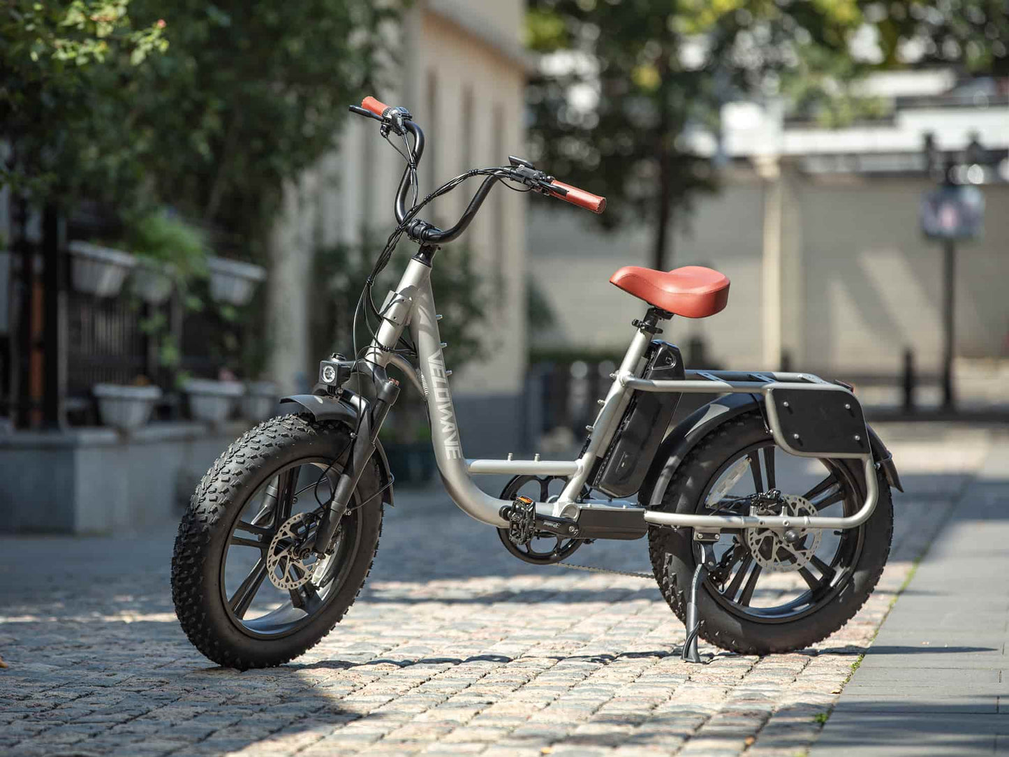 Velowave Prado S Commuter Fat Tire Electric Bike -48V 15Ah 750W hub motor - hydraulic brakes and suspension, 25MPH, Range up to 40 miles - 100% Financing Available!