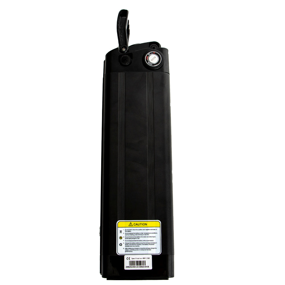 Eunorau | 48V12.5Ah/17.5Ah Seat tube/Silver fish Battery for E-FAT-MN&E-FAT-STEP | 48V-12.5AH-285 - 48V 17.5AH