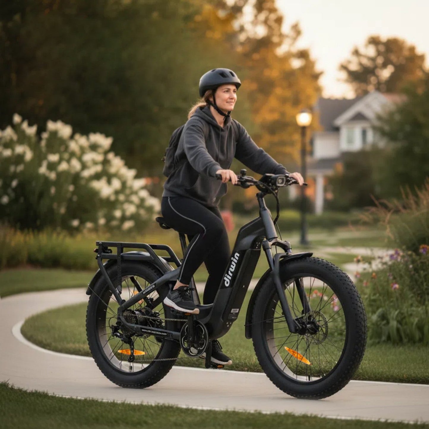Dirwin Pioneer 2 Hunting Fat Tire Electric Bike - 30Ah, 750W (Peak 1000W), up to 120 miles range, hydraulic brakes, upto 28 MPH - 100% Financing Available!