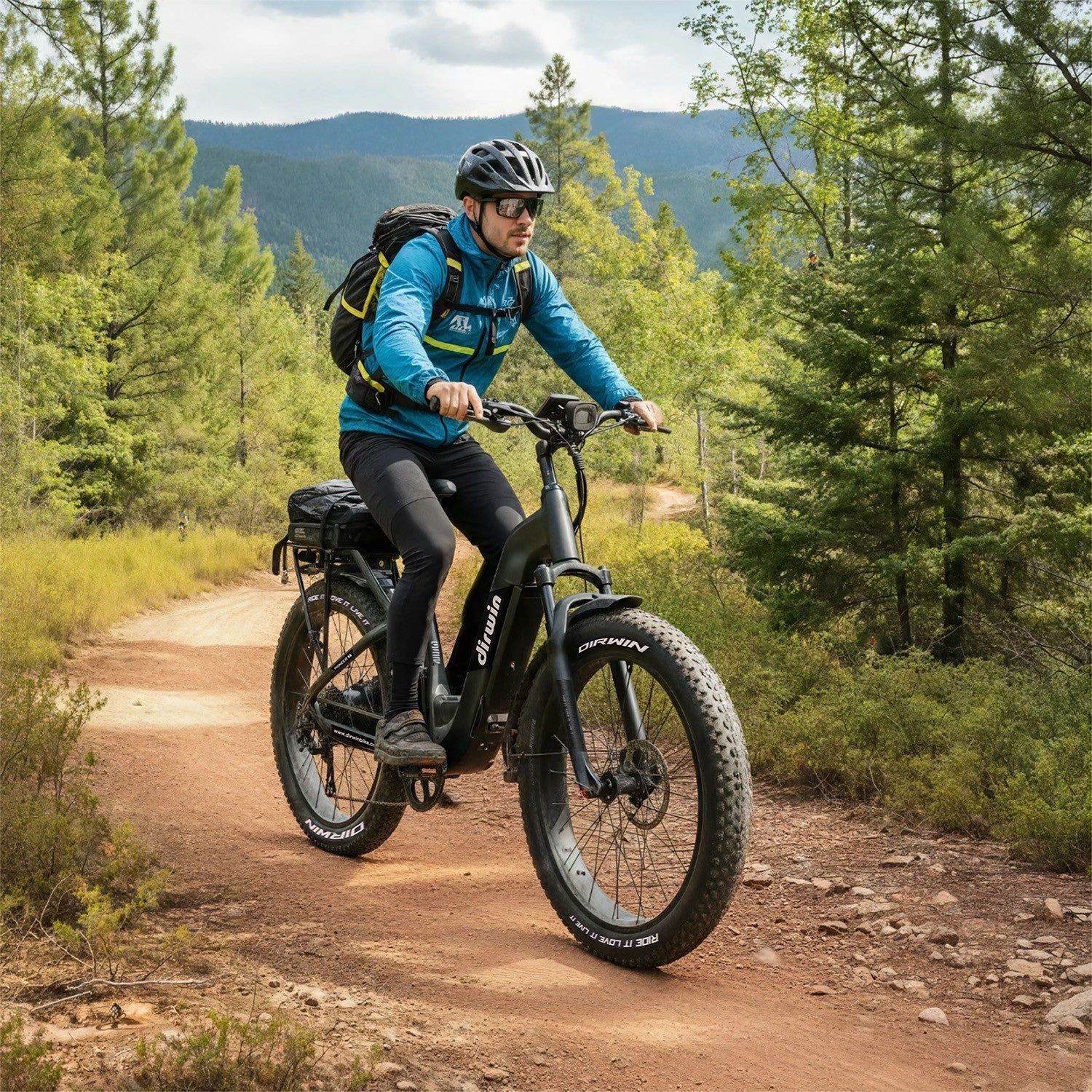 Dirwin Pioneer 2 Hunting Fat Tire Electric Bike - 30Ah, 750W (Peak 1000W), up to 120 miles range, hydraulic brakes, upto 28 MPH - 100% Financing Available!