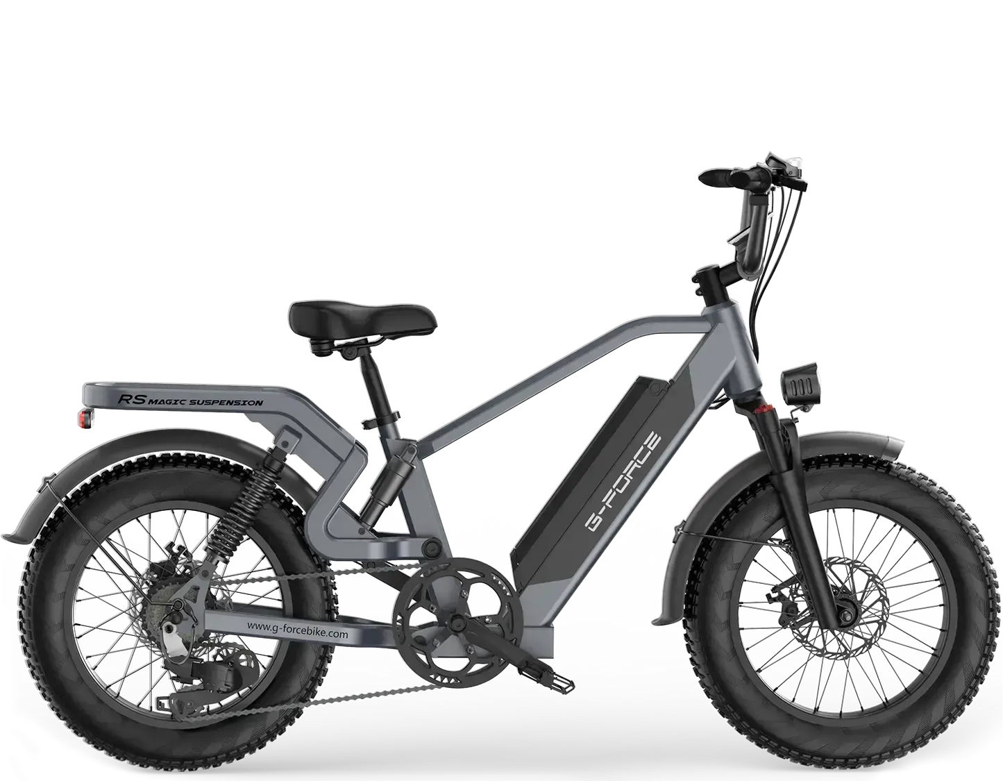 G-FORCE RS Full Suspension Fat Tire 48V  750W 60-100 Mile Range Electric Bike with Dual Hydraulic Brakes - 100% Financing Available!