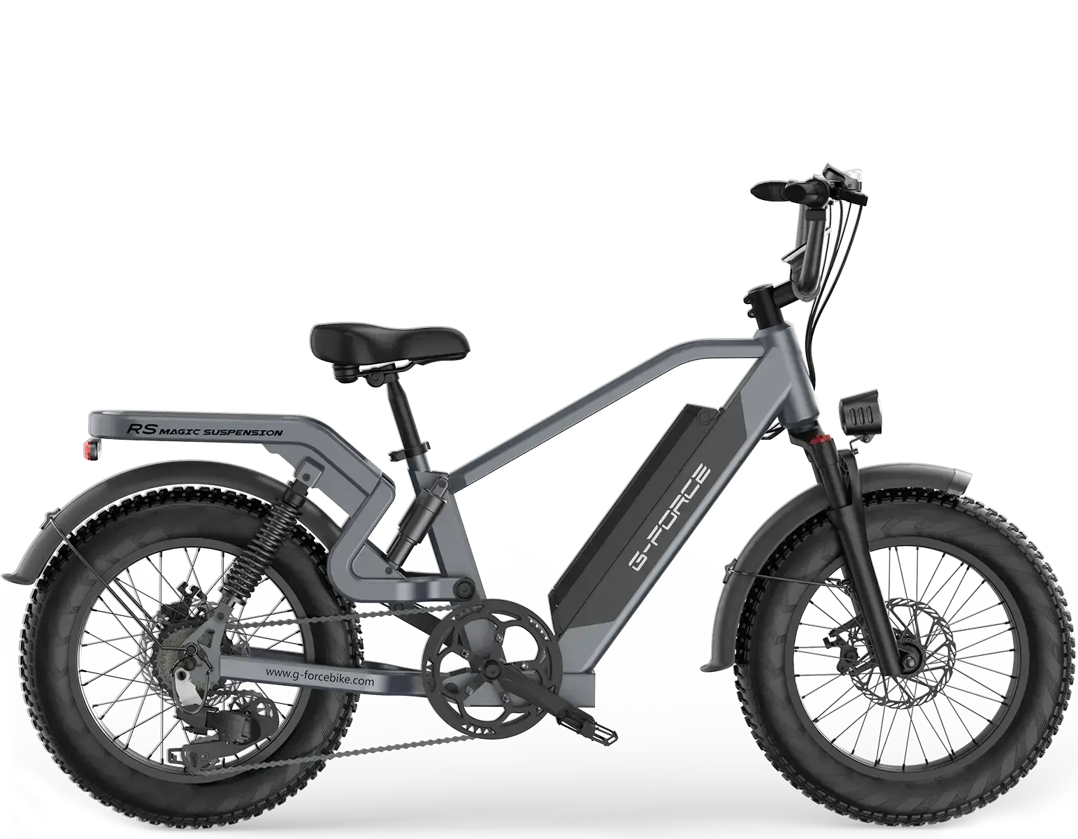 G-FORCE RS Full Suspension Fat Tire 48V  750W 60-100 Mile Range Electric Bike with Dual Hydraulic Brakes - 100% Financing Available!