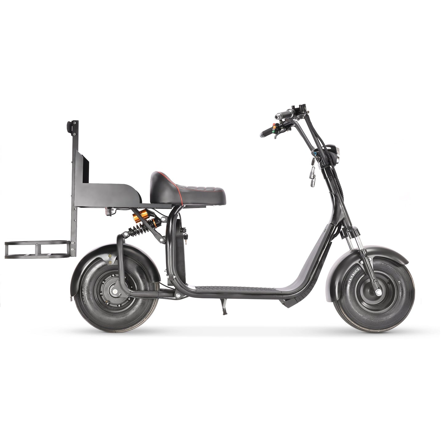 SoverSky X7 Electric Golf Course Scooter 2000W Fat Tire Black - Private Course Use Only