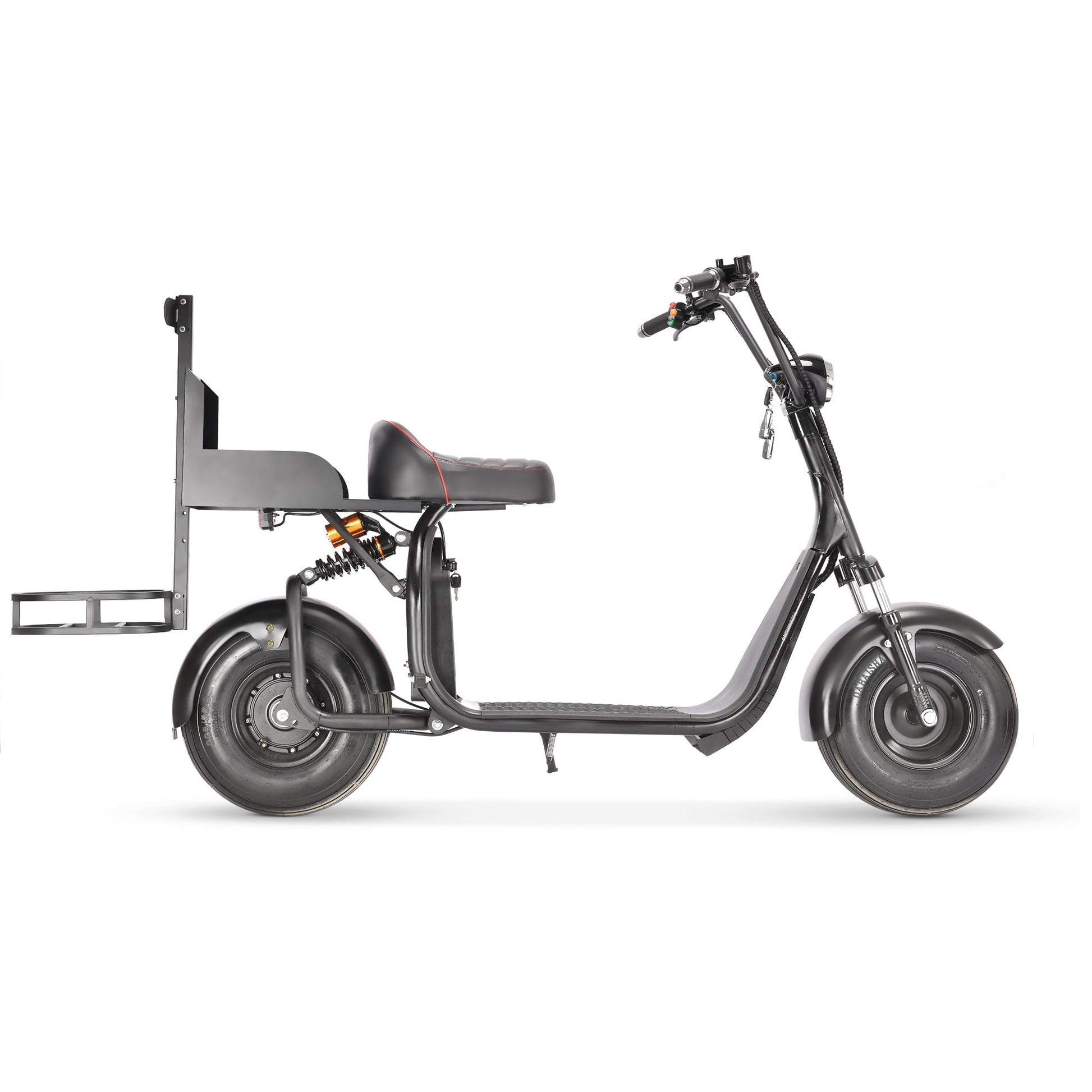 SoverSky X7 Electric Golf Course Scooter 2000W Fat Tire Black - Private Course Use Only