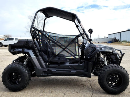 200cc Highlander UTV Fuel Injected Utility Vehicle Gas Golf Cart Alternate Fully Loaded - YK200U - BLACK