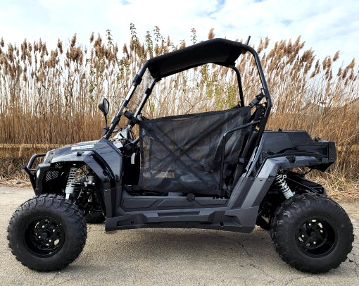 200cc Highlander UTV Fuel Injected Utility Vehicle Gas Golf Cart Alternate Fully Loaded - YK200U - BLACK