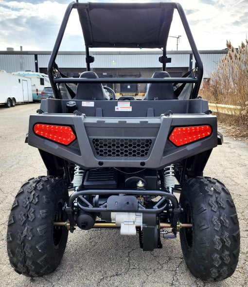 200cc Highlander UTV Fuel Injected Utility Vehicle Gas Golf Cart Alternate Fully Loaded - YK200U - BLACK