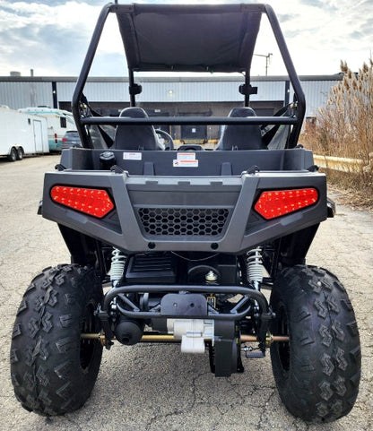 200cc Highlander UTV Fuel Injected Utility Vehicle Gas Golf Cart Alternate Fully Loaded - YK200U - BLACK