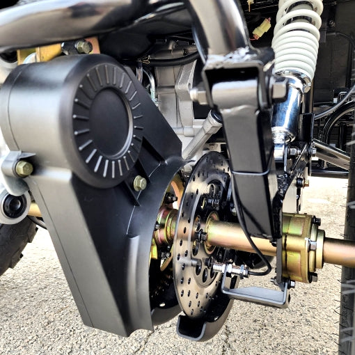 200cc Highlander UTV Fuel Injected Utility Vehicle Gas Golf Cart Alternate Fully Loaded - YK200U - BLACK