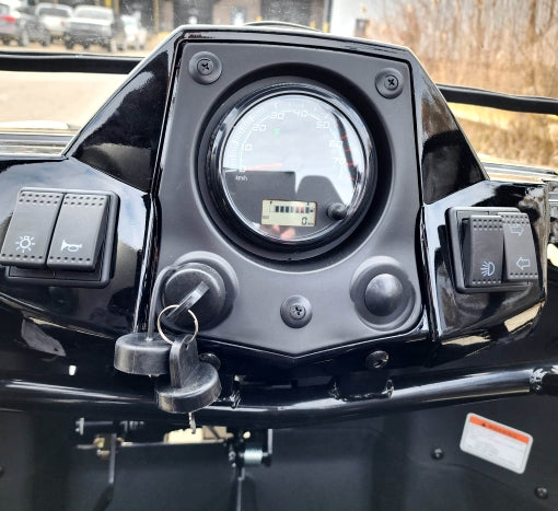 200cc Highlander UTV Fuel Injected Utility Vehicle Gas Golf Cart Alternate Fully Loaded - YK200U - BLACK