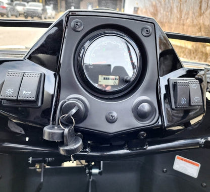 200cc Highlander UTV Fuel Injected Utility Vehicle Gas Golf Cart Alternate Fully Loaded - YK200U - BLACK