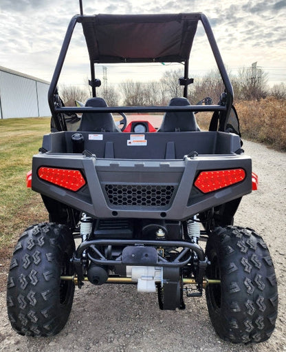 200cc Highlander UTV Fuel Injected Utility Vehicle Gas Golf Cart Alternate Fully Loaded - YK200U - RED