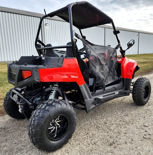 200cc Highlander UTV Fuel Injected Utility Vehicle Gas Golf Cart Alternate Fully Loaded - YK200U - RED
