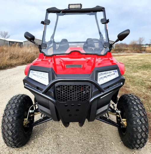 200cc Highlander UTV Fuel Injected Utility Vehicle Gas Golf Cart Alternate Fully Loaded - YK200U - RED
