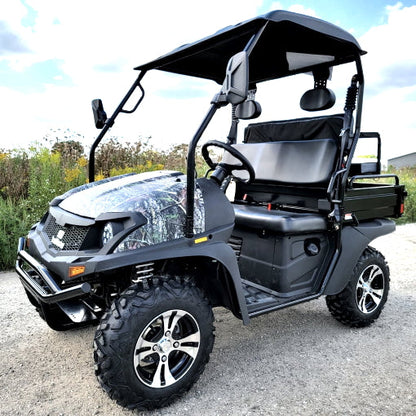 200cc Hunting UTV Gas Golf Cart VX With Real Flip Seat Contender Camo Edition