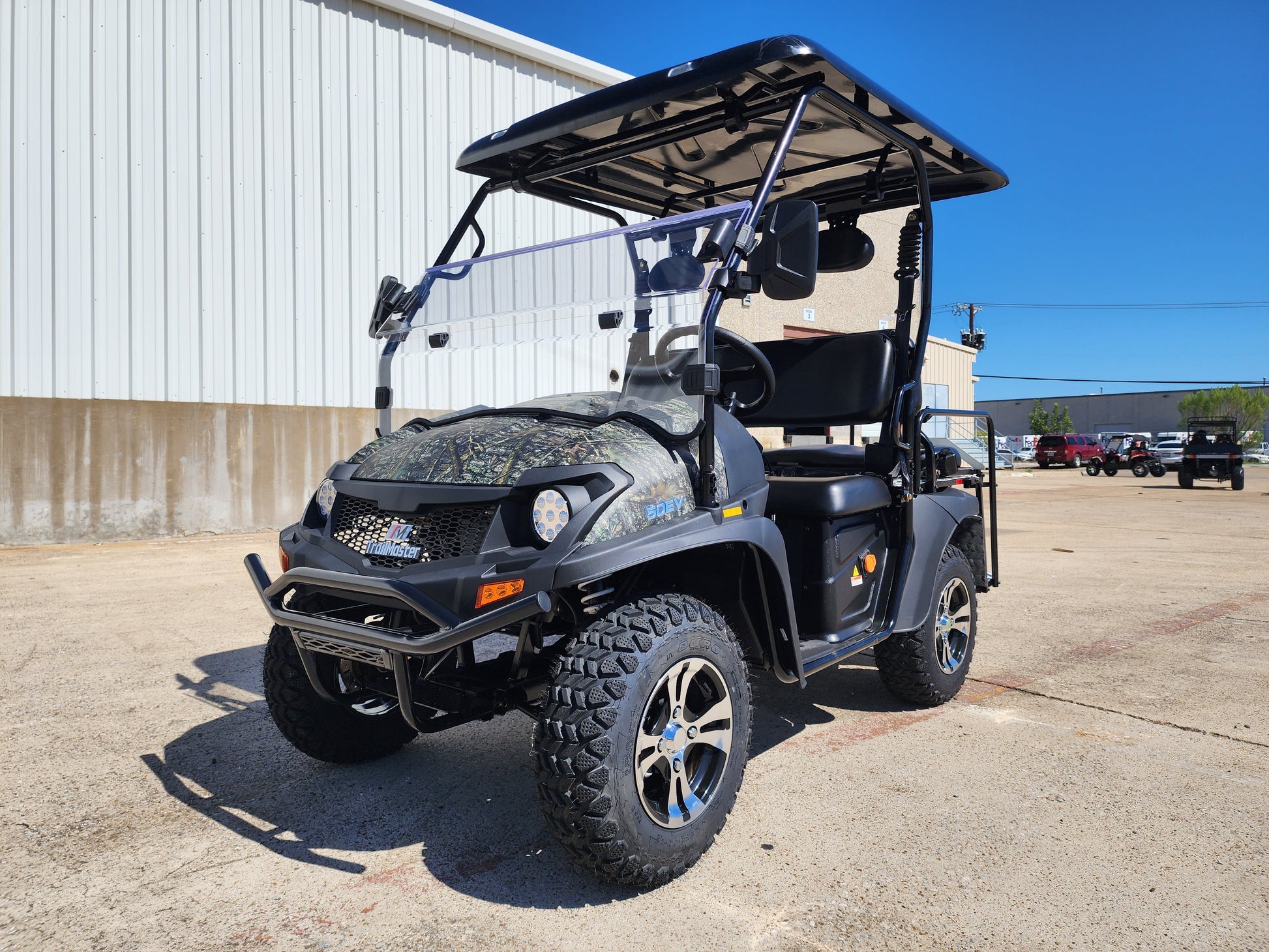 Trailmaster Taurus 50EV, 60 Volt, 4 Seats, rear cargo area, Brushless motors, Full DOT light package included, Optional dump bed