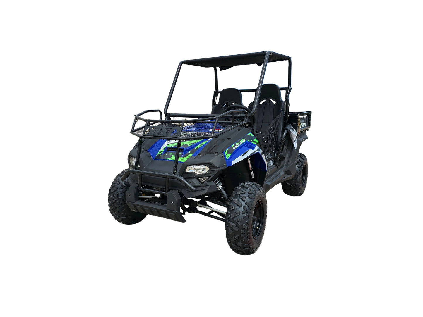 TrailMaster Challenger 200U Back Woods UTV - 168.9cc 11.1HP Engine, Automatic, Front Cargo Rack, Rear Dump Bed, Suitable for Ages 16 & Older