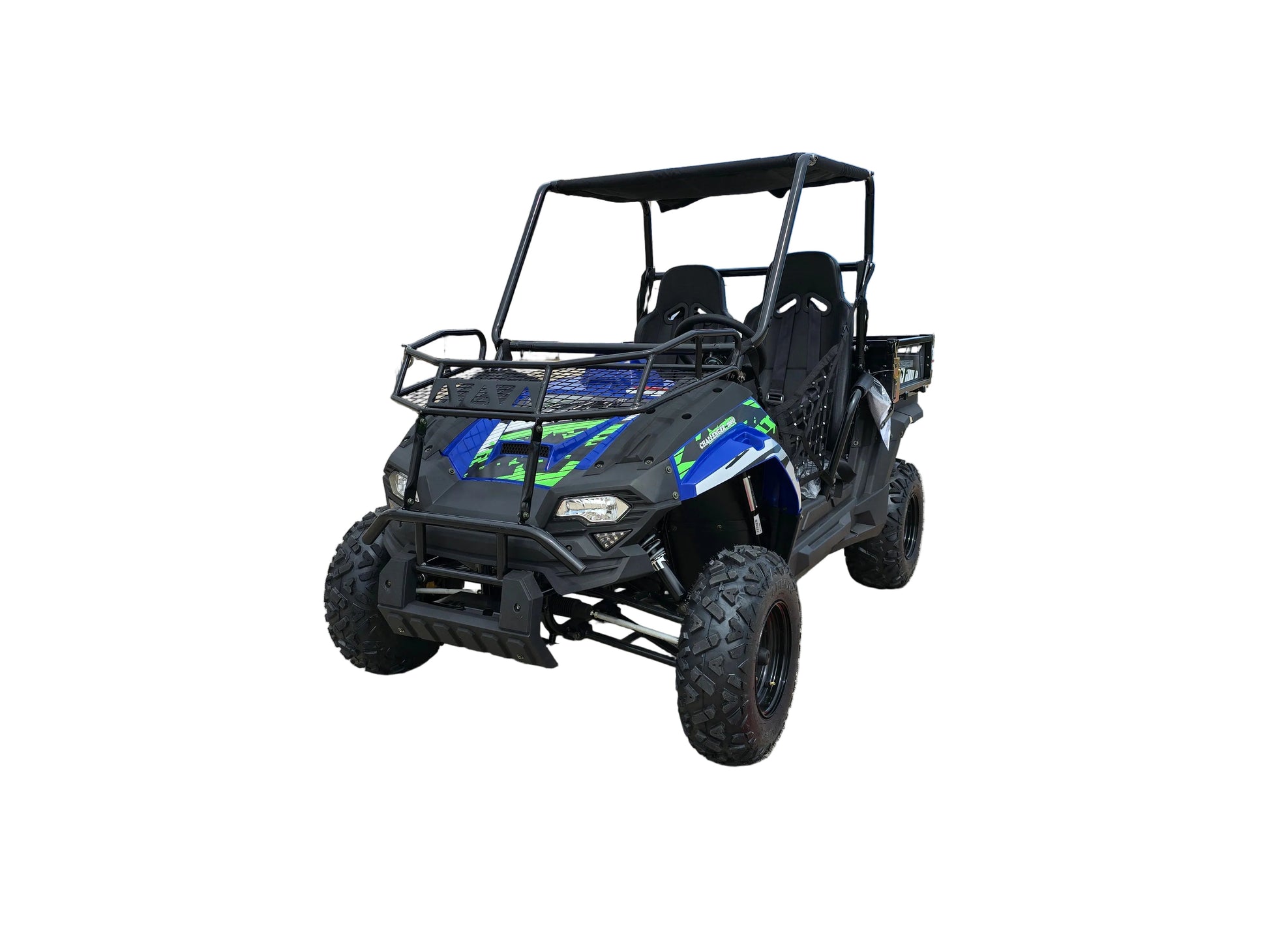 TrailMaster Challenger 200U Back Woods UTV - 168.9cc 11.1HP Engine, Automatic, Front Cargo Rack, Rear Dump Bed, Suitable for Ages 16 & Older