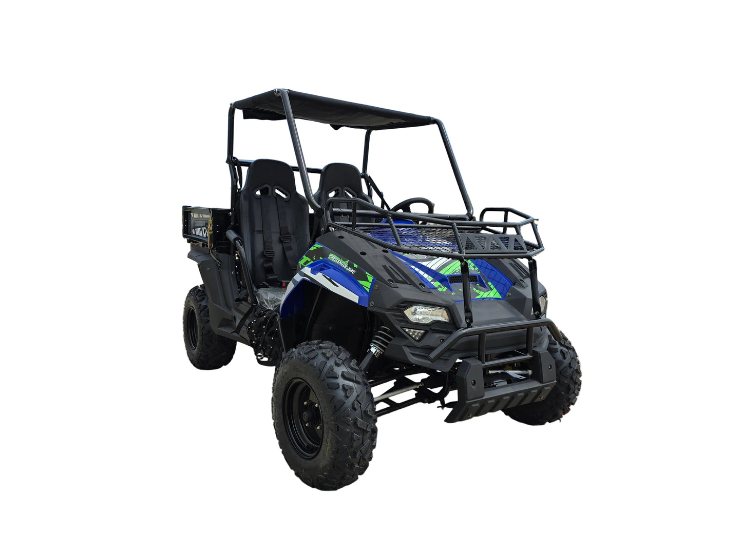TrailMaster Challenger 200U Back Woods UTV - 168.9cc 11.1HP Engine, Automatic, Front Cargo Rack, Rear Dump Bed, Suitable for Ages 16 & Older