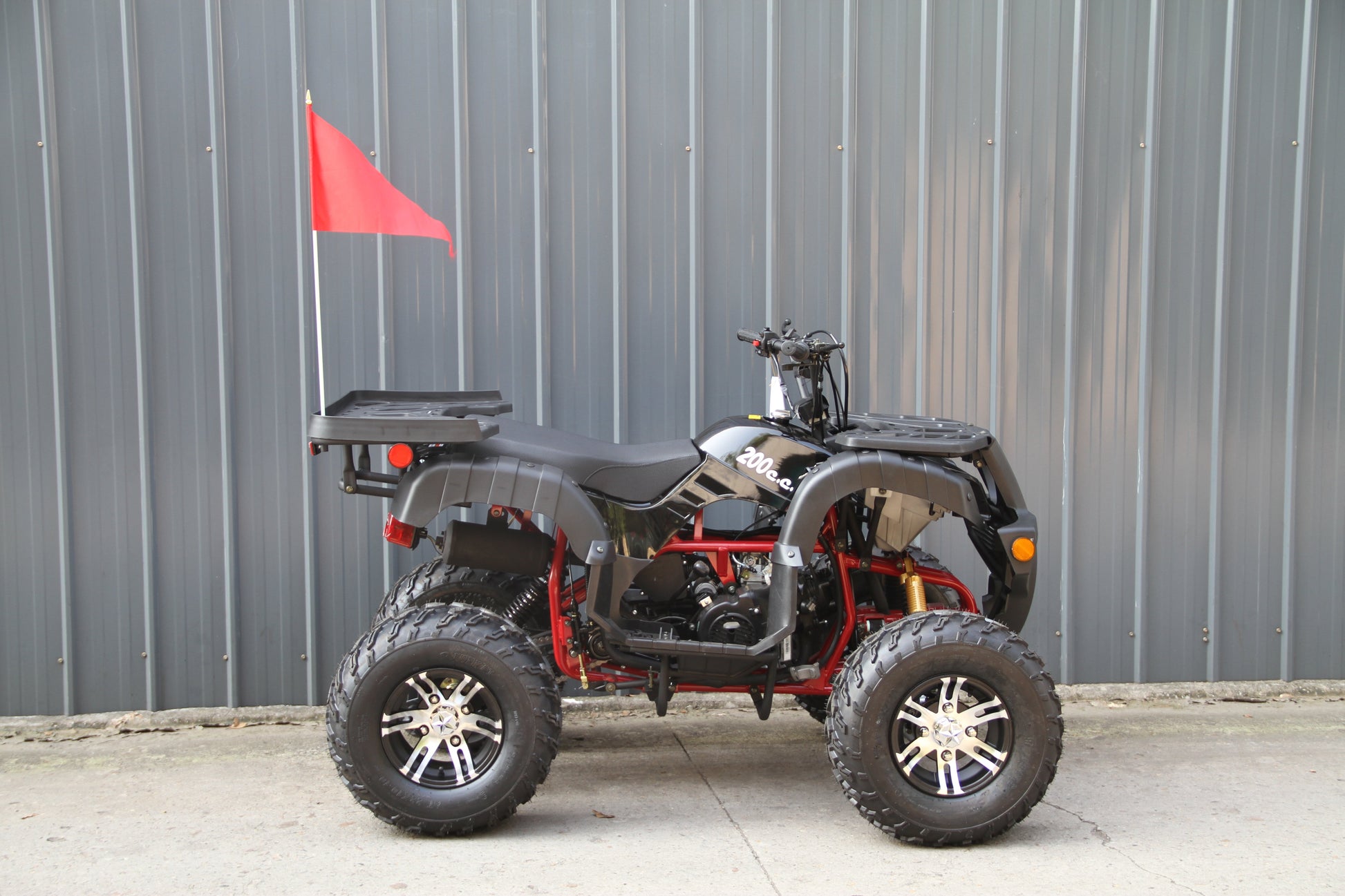 RPS Desert 200 Utility ATV Deluxe Full Size Adult ATV, Automatic with Reverse, Aluminum Rim 21-inch Tires with Free Battery Charge, up to $49 value
