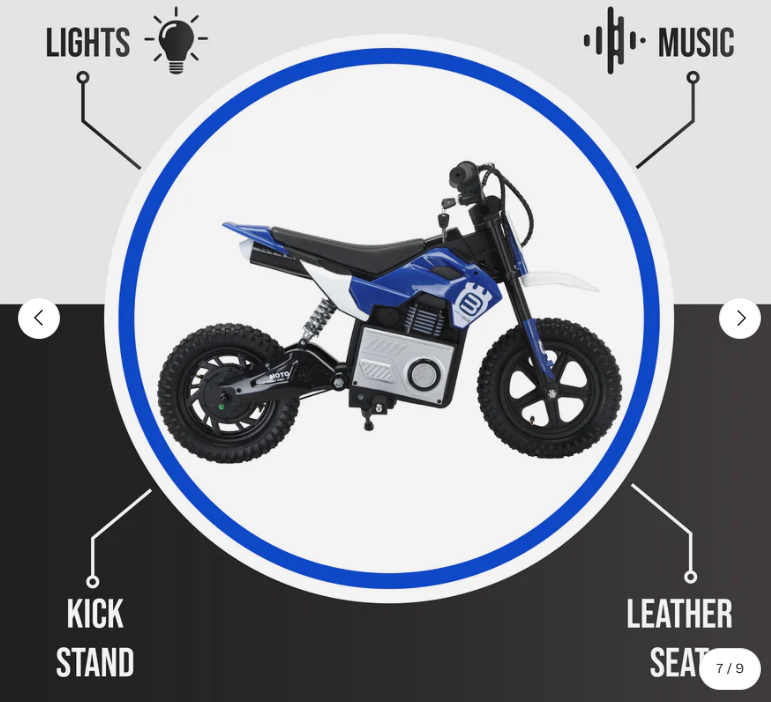 Kids Electric Dirt Bike-SM09 Age 5-9 Years