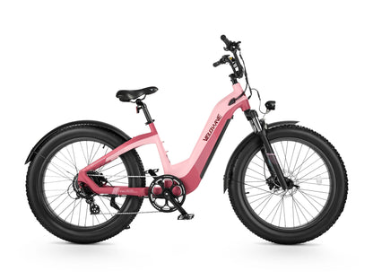 Velowave Grace 2.0 Step-Thru Electric Fat Tire Commuter E-Bike - 48V 20Ah  750W, 28MPH, Range 80 Miles, Torque Sensor, Dual Hydraulic Brakes, Hydraulic Suspension - 100% Financing Available!