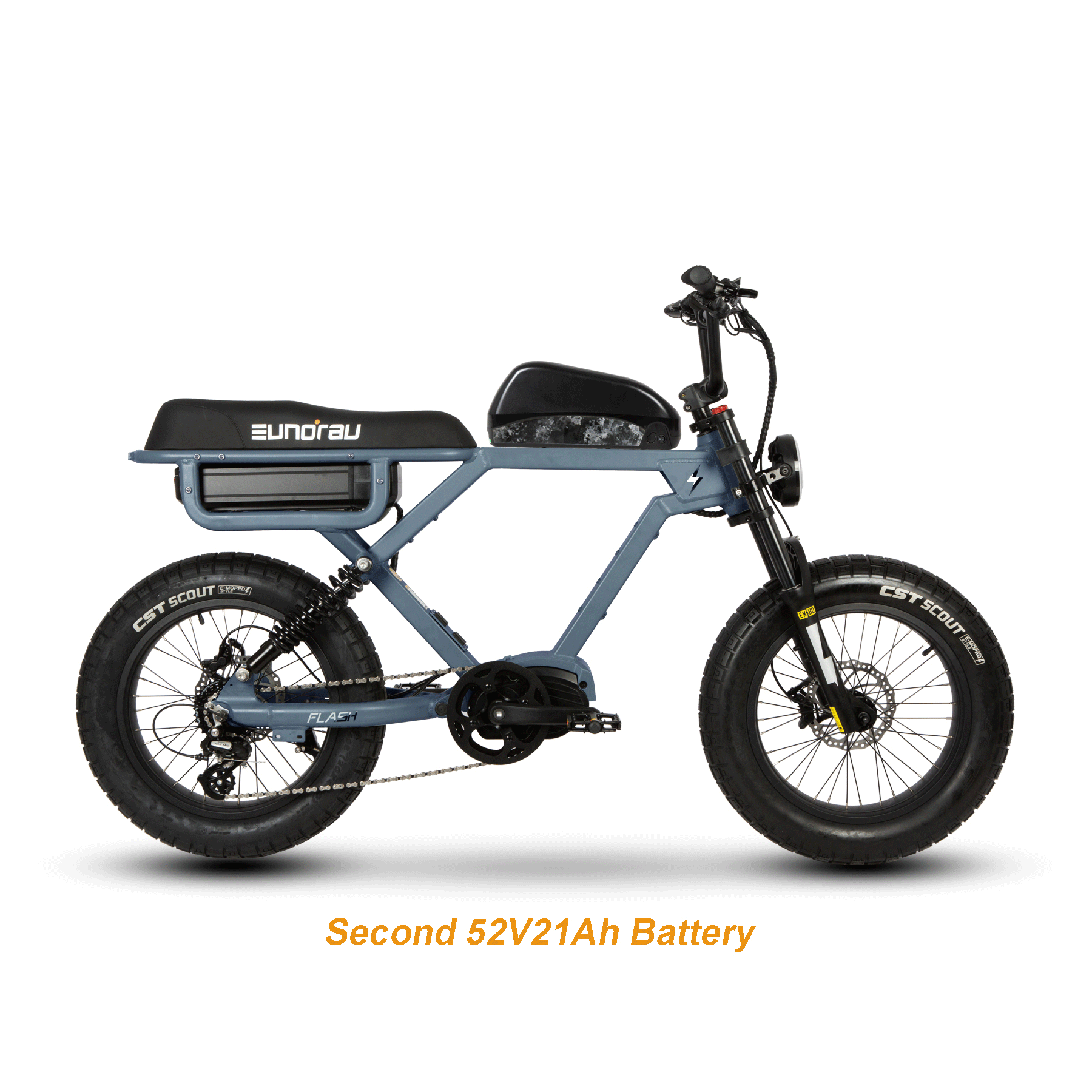Eunorau | Flash Extra Battery: 52V21Ah (2nd) | 52V17Ah (3rd) | Both | 52V-21AH-HYFX-D-RA4