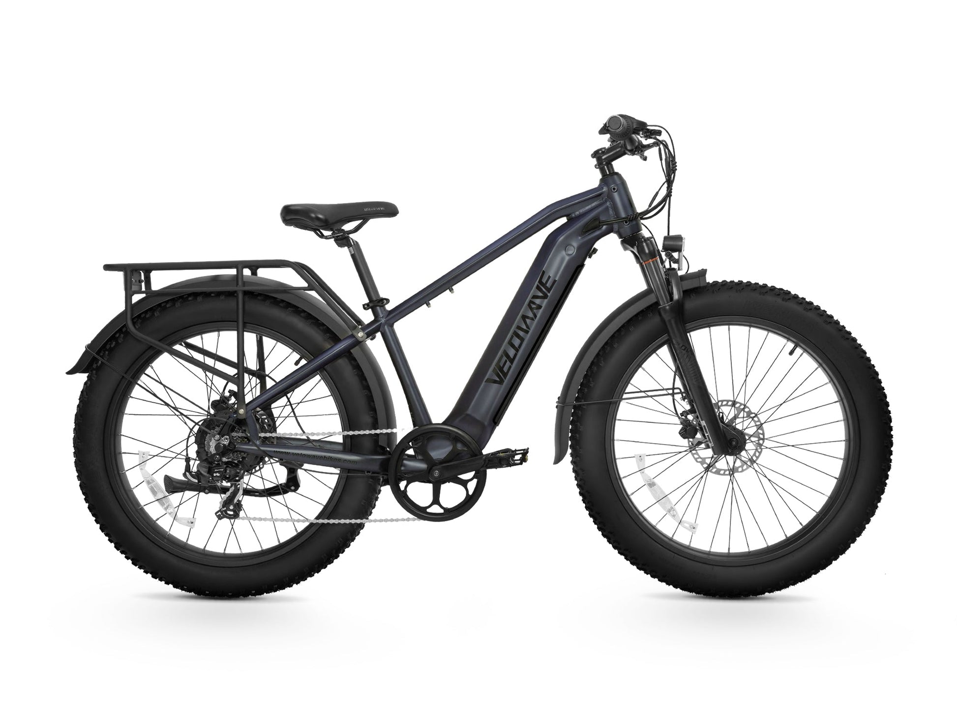 Velowave Ranger 2.0 Fat Tire All-Terrain Step-Over or Step-Through Electric Bike - 48V 15Ah 750W, 28MPH, Range 65 Miles, Hydraulic Suspension, Dual Hydraulic Brakes - 100% Financing Available!
