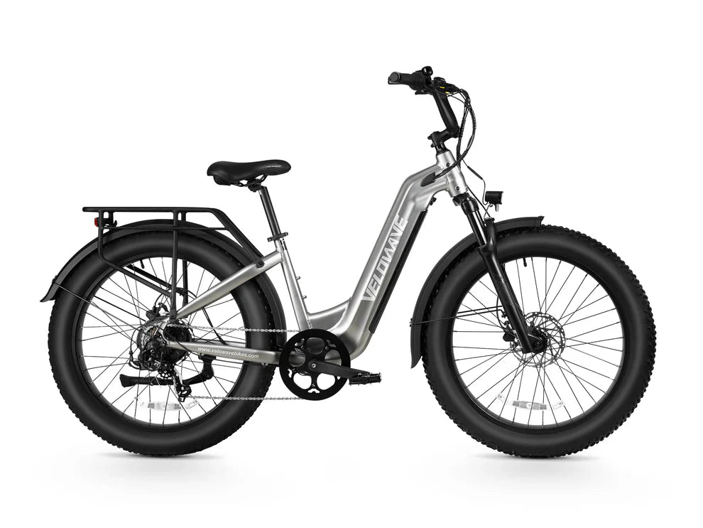 Velowave Ranger 3.0 Fat Tire Off‑Road Step-Over or Step-Through Electric Bike - 48V 15Ah 750W, 28MPH, Range 65 Miles, Torque Sensor, Hydraulic Brakes - 100% Financing Available!