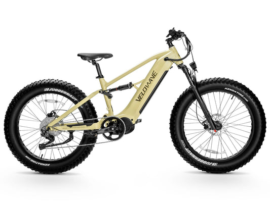 Velowave Brawny XM MTB Fat Tire Electric Mountain Bike - 48V 20Ah 1000W, 37MPH, Range 75 miles, hydraulic brakes - 100% Financing Available!