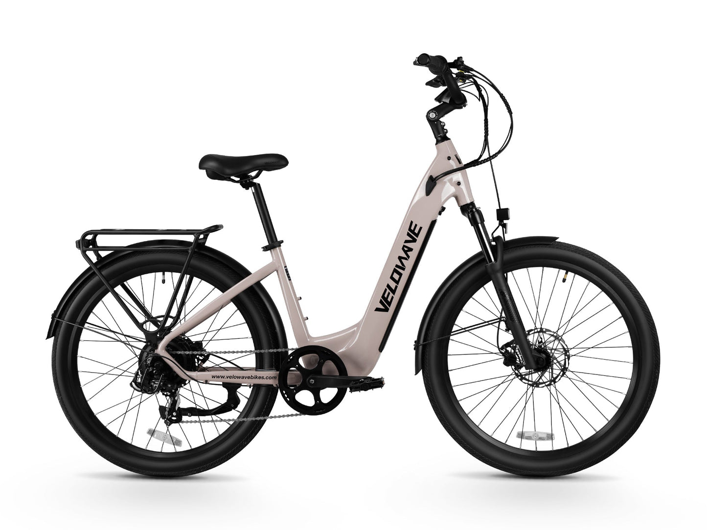 Velowave Breeze T Torque Sensor Step-Through Electric Bike - 48V 15Ah 500W, 28MPH, Max Range 90 Miles, Torque Sensor, Hydraulic Suspension, Hydraulic Brakes - 100% Financing Available!