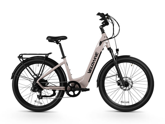 Velowave Breeze T Torque Sensor Step-Through Electric Bike - 48V 15Ah 500W, 28MPH, Max Range 90 Miles, Torque Sensor, Hydraulic Suspension, Hydraulic Brakes - 100% Financing Available!
