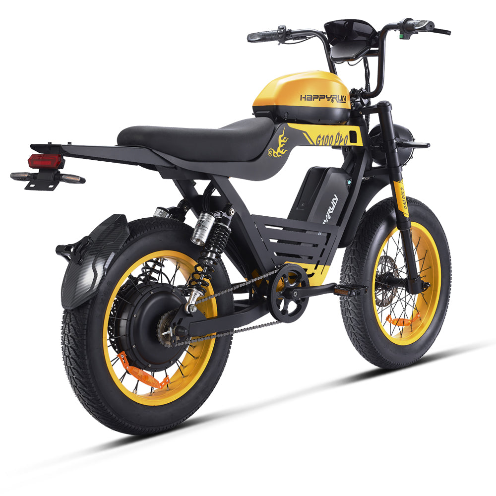 HappyRun | G100 Pro Electric Bike 6000W Dual Battery, 72V Power