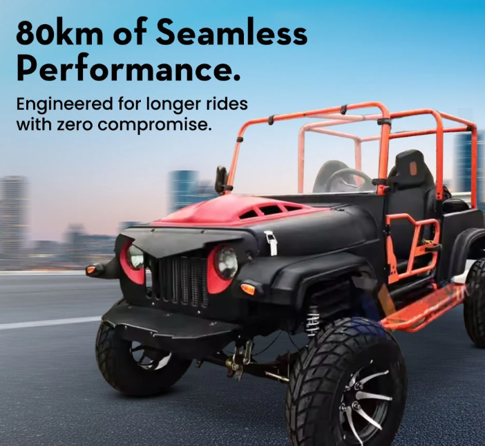 Super Monster Jeep 300 CC Monster Dune Off Road Buggy UTV 4 Seater Fully Automatic 4WD- Age 10+