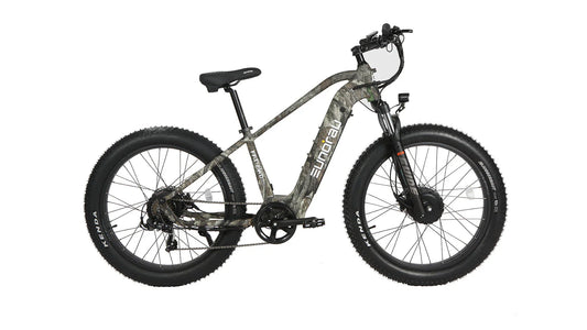 Eunorau FAT-AWD 2.0 Fat Tire Electric Bike 48V/500W+500W dual hub motor, range up to 80 miles - 100% Financing Available!