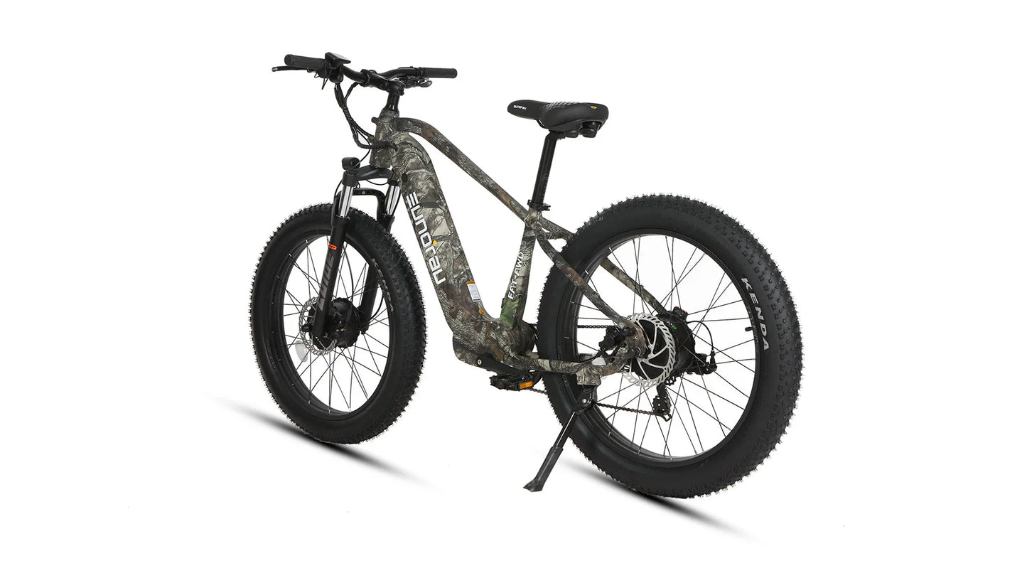 Eunorau FAT-AWD 2.0 Fat Tire Electric Bike 48V/500W+500W dual hub motor, range up to 80 miles - 100% Financing Available!