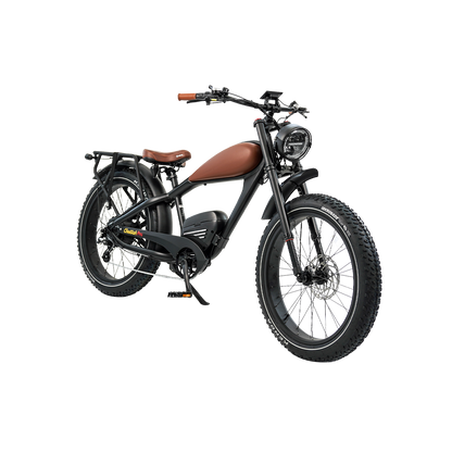 Revi Bikes Cheetah Pro Vintage Retro Fat‑Tire Electric Bike - 48v 30Ah 1700W Peak, 33 MPH, Range up to 100 miles, 4-piston hydraulic brakes, Smart Sensor - 100% Financing Available!