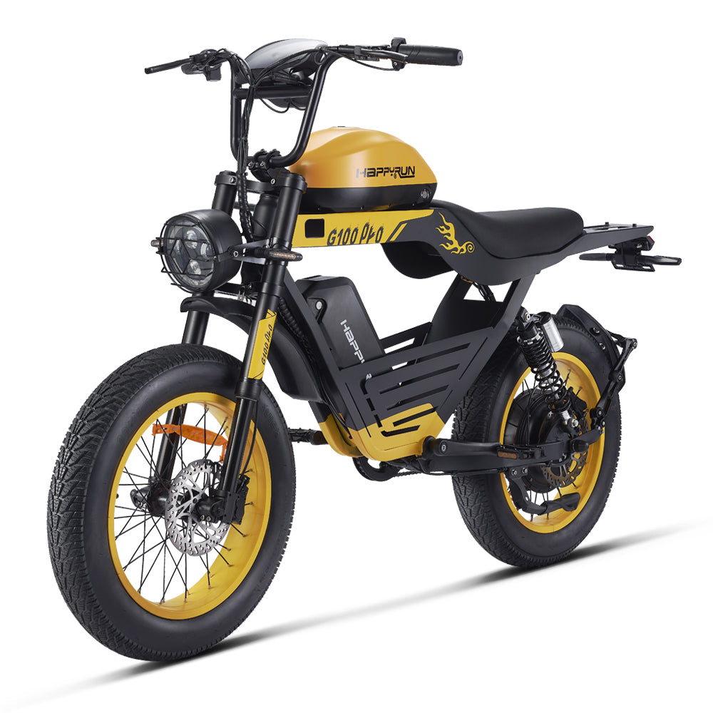 HappyRun | G100 Pro Electric Bike 6000W Dual Battery, 72V Power