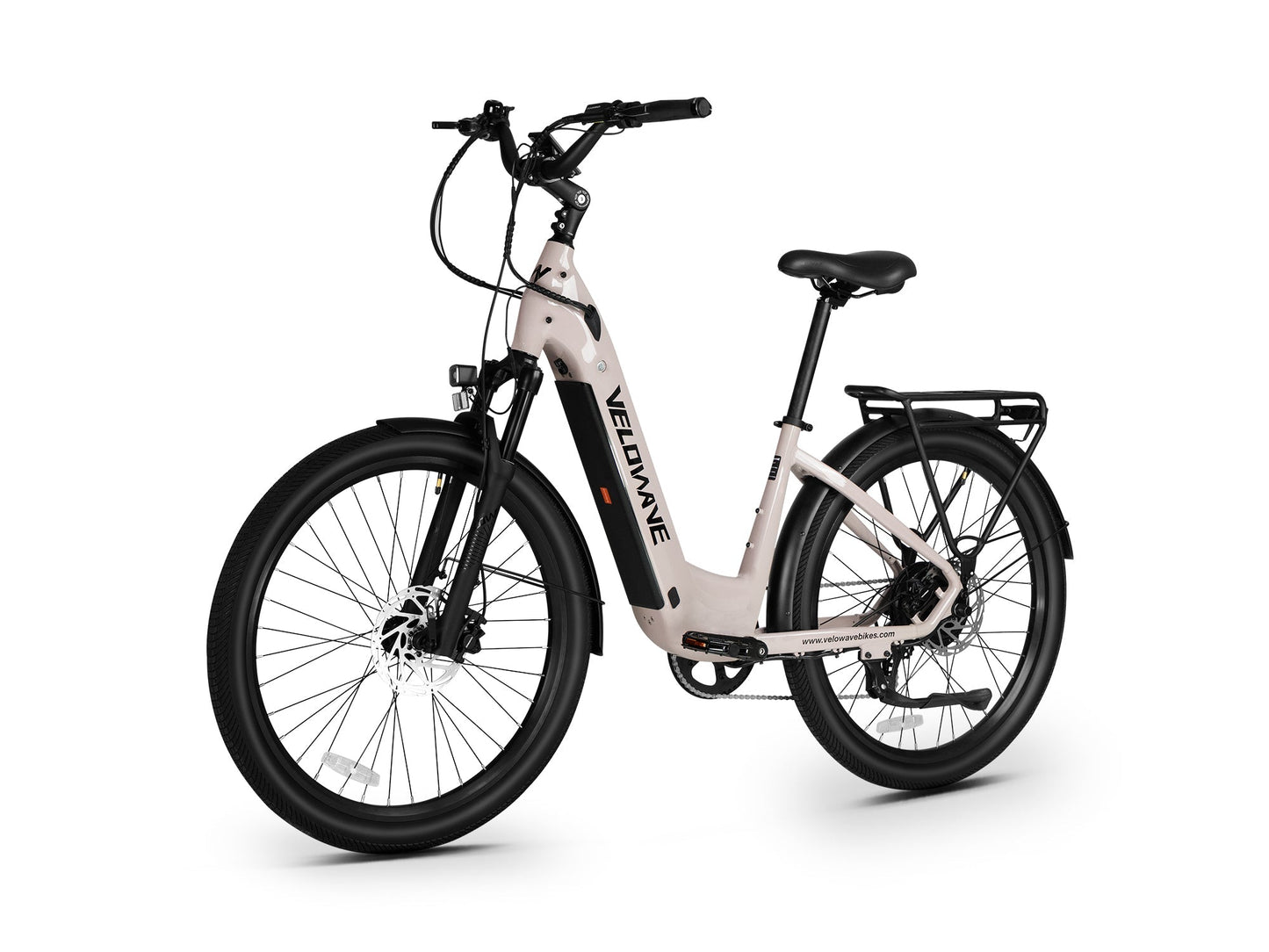 Velowave Breeze T Torque Sensor Step-Through Electric Bike - 48V 15Ah 500W, 28MPH, Max Range 90 Miles, Torque Sensor, Hydraulic Suspension, Hydraulic Brakes - 100% Financing Available!